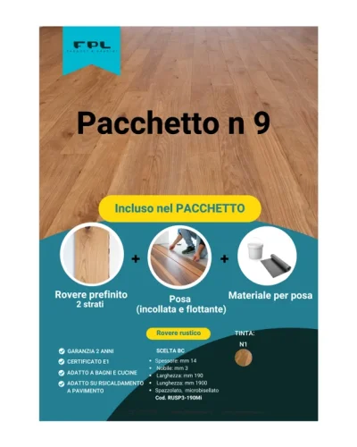 PACCHETTO PARQUET-POSA  #9
